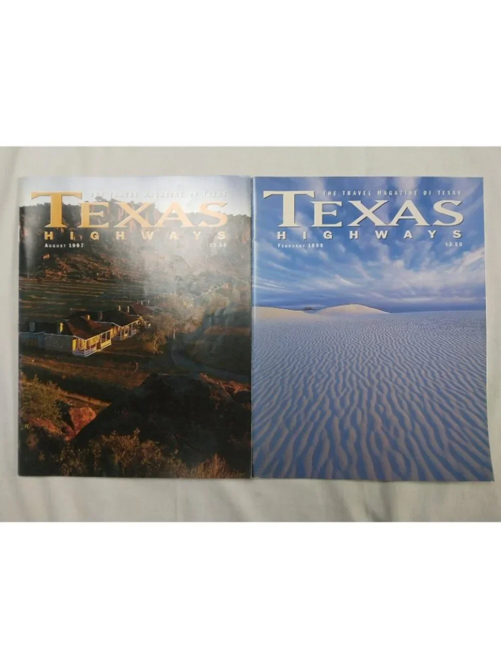 TEXAS HIGHWAYS Lot Of 8 Vintage Magazines 1997-1998 Travel Family Photography